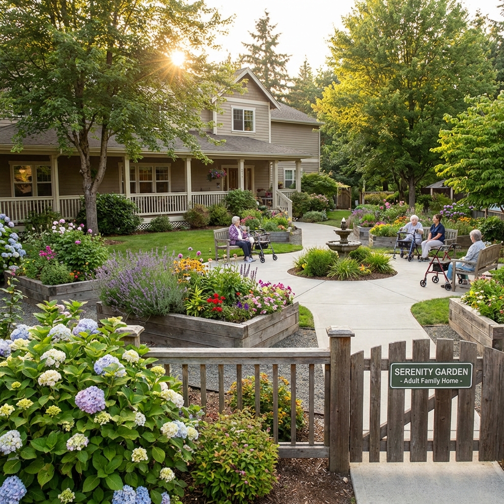 Garden area for residents